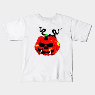 Ugly Halloween Pumpking Kids T-Shirt